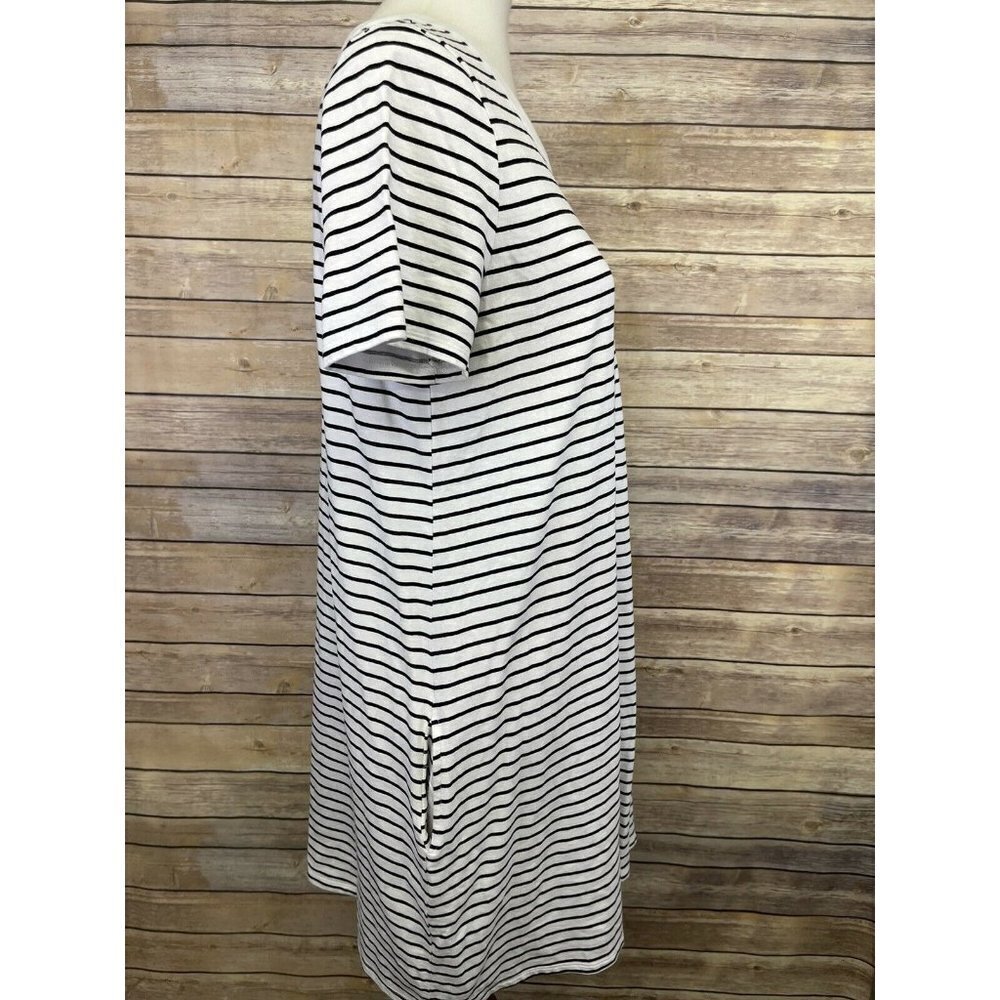 Mudpie Women’s Medium Dress White Blue Stripe - Picture 7 of 10